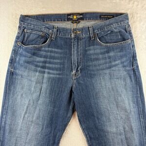 Lucky Brand Jeans Mens 36x30 Blue 329 Classic Straight Leg Dark Wash Denim